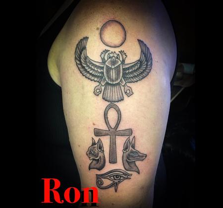 Tattoos - Egyptian Half Sleeve - 139019
