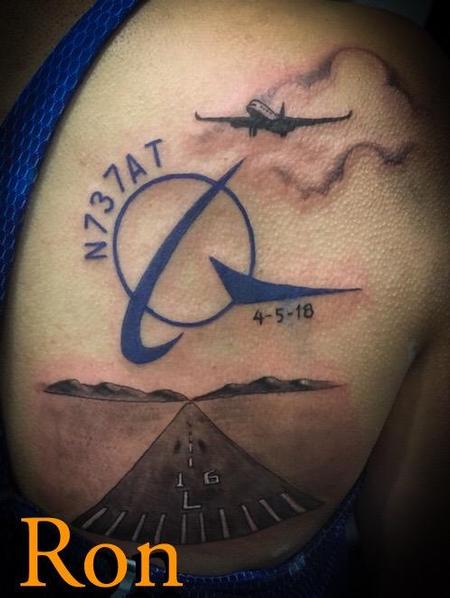 Tattoos - Airlines Logo and Runway - 137795
