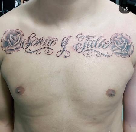 Tattoos - Names and Roses - 139445