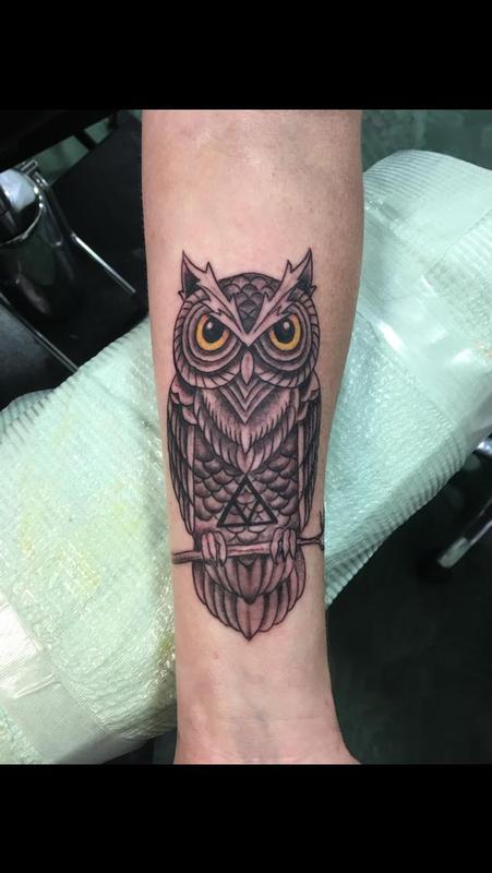 Owl by Ron Goulet: TattooNOW Owl by Ron Goulet: TattooNOW
