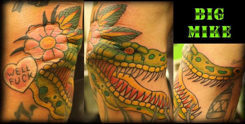 Traditional Alligator Tattoo by Big Mike: TattooNOW