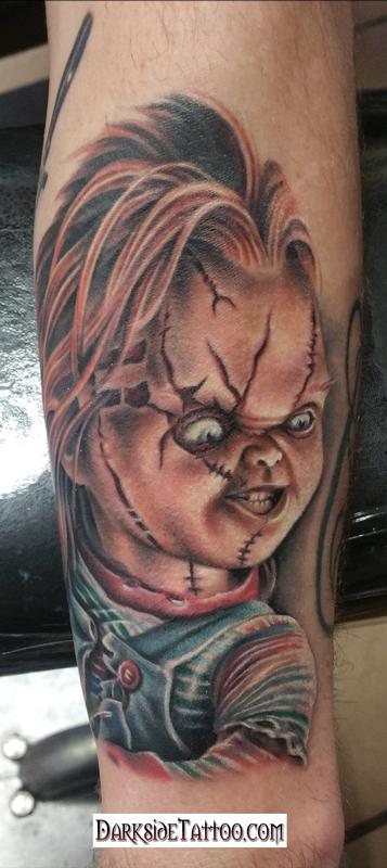 Chucky Tattoo by Steve Malley TattooNOW