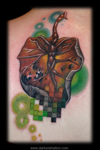 Tattoos - Rotting Autumn Leaf Coverup - 4173