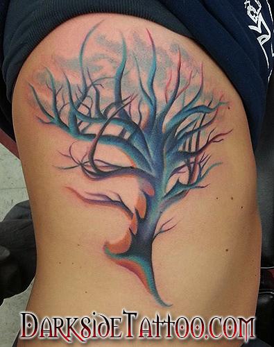 Color Tree Tattoo by Sean OHara TattooNOW