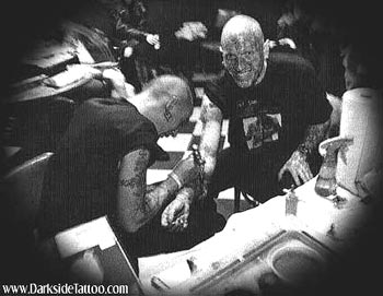 Sean O'Hara - Sean tattooing the Enigma