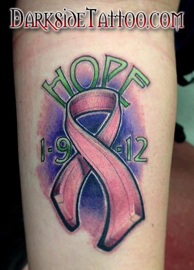 26 memorable Cancer Ribbon Tattoos that Will Bring a Tear to your Eye