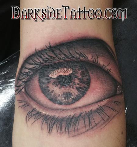 Sean O'Hara - Black and Gray Eye Tattoo