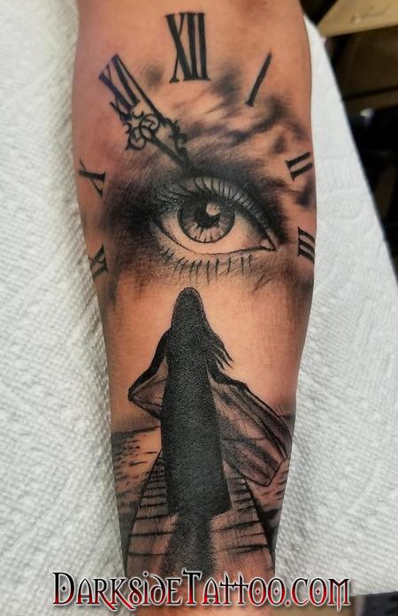 Dave Racci - Black and Gray Eye Tattoo