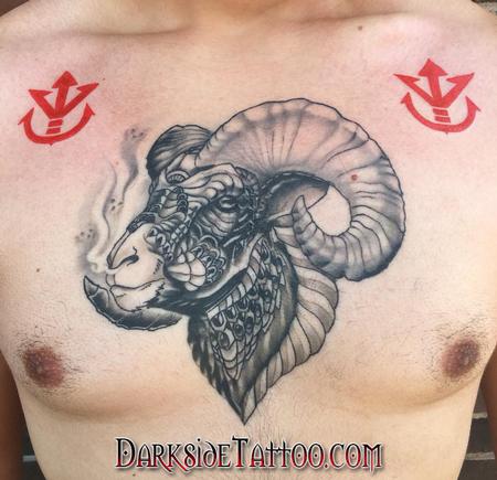 Daniel Adamczyk - Black and Gray Ram Tattoo