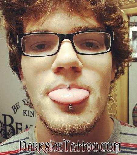 Tongue piercing male Penis Piercing: