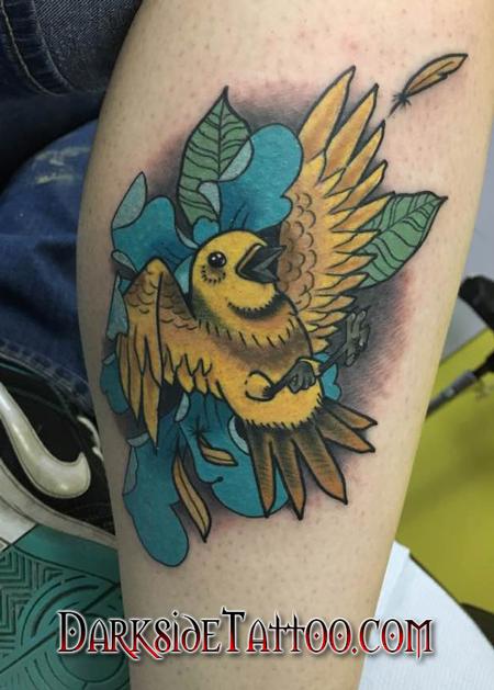 Cole Gridley - Color Bird Tattoo