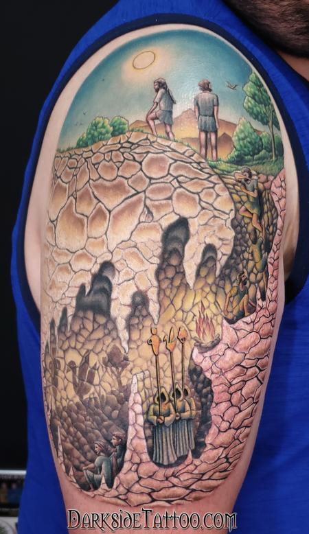 Darkside Tattoo : Tattoos : Sean O'Hara : Allegory of the Cave