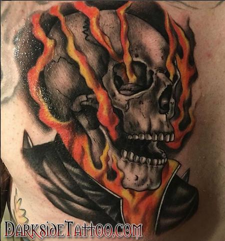 Matthew Kiley - Color Ghostrider Tattoo