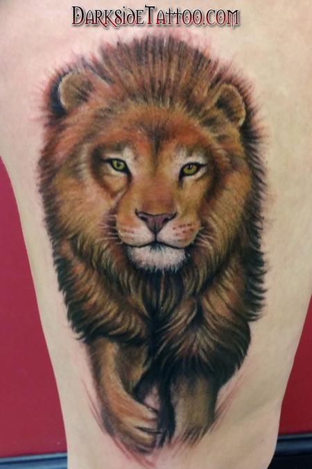 Tattoos - Color Lion Tattoo - 104631