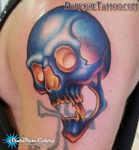 Sean O'Hara - Color Skull Tattoo