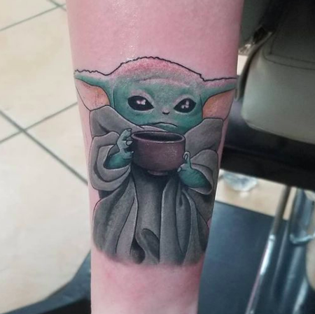 Healed baby Yoda tattoo stellatattoo colortattoo inked art tatt   1465K Views  TikTok
