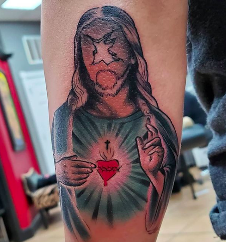 Darkside Tattoo : Tattoos : Traditional Old School : Faceless Jesus Darkside Tattoo : Tattoos : Traditional Old School : Faceless Jesus