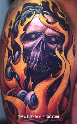 Sean O'Hara - Skull and flames
