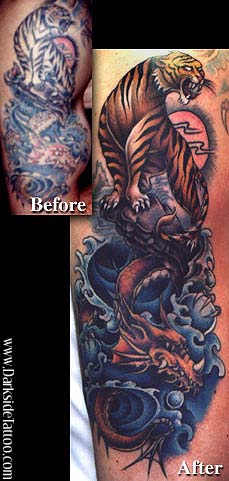 Sean O'Hara - Tiger/Dragon tattoo rework