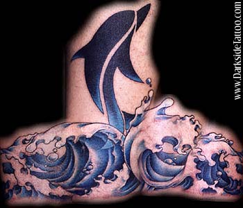 Sean O'Hara - Tribal dolphin and waves