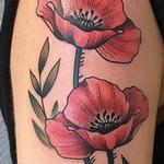 Tattoos - Color Poppies Tattoo - 130043