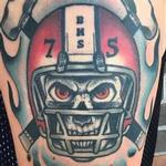 Tattoos - Skull in Helmet Tattoo - 130032