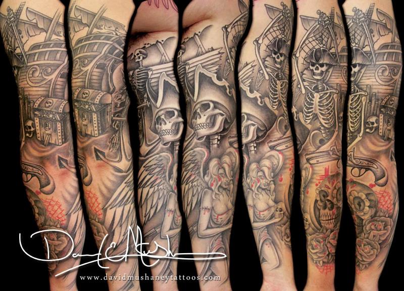 Fantasy Back Death Tattoo by Javier Tattoo