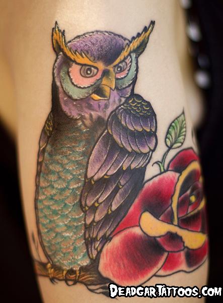 Tattoos - Hootin Owl - 70828