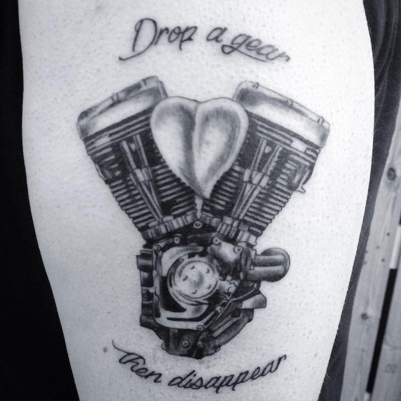 Vtwin Engine by Cassie LaFave: TattooNOW Vtwin Engine by Cassie LaFave: TattooNOW