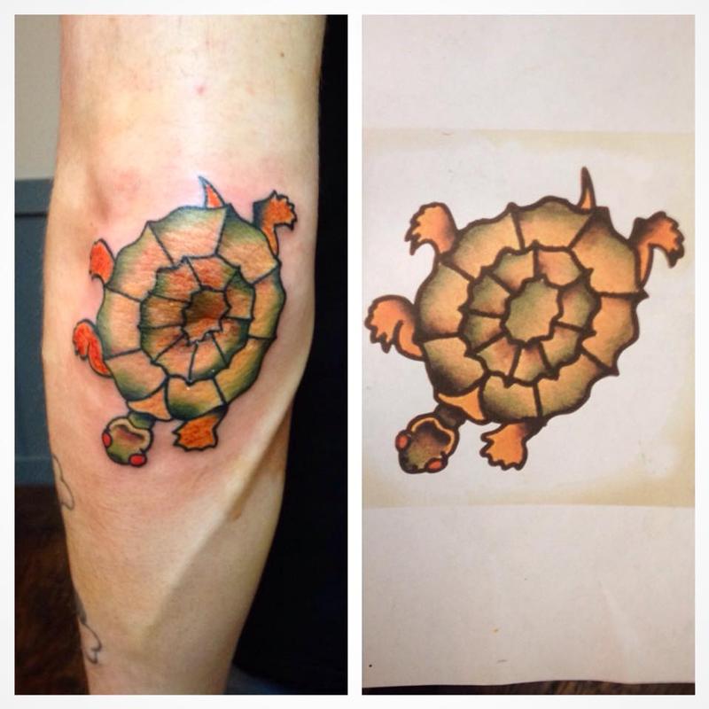 Put a little twist on the traditional shellback tattoo Justin McCroy  Seattle WA  rtattoos