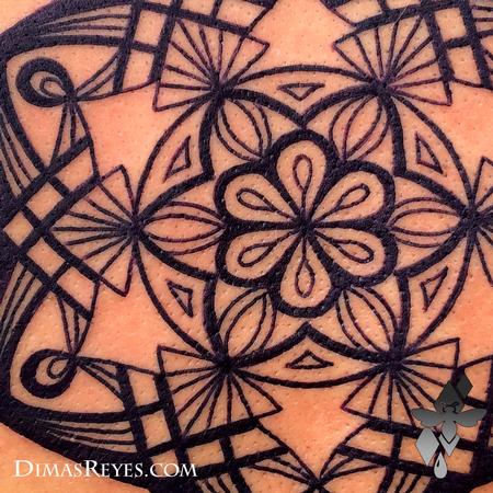 Dimas Reyes - Mandala Tattoo Detail 