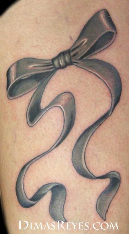 Dimas Reyes - Full Color Brain Cancer Ribbon Tattoo