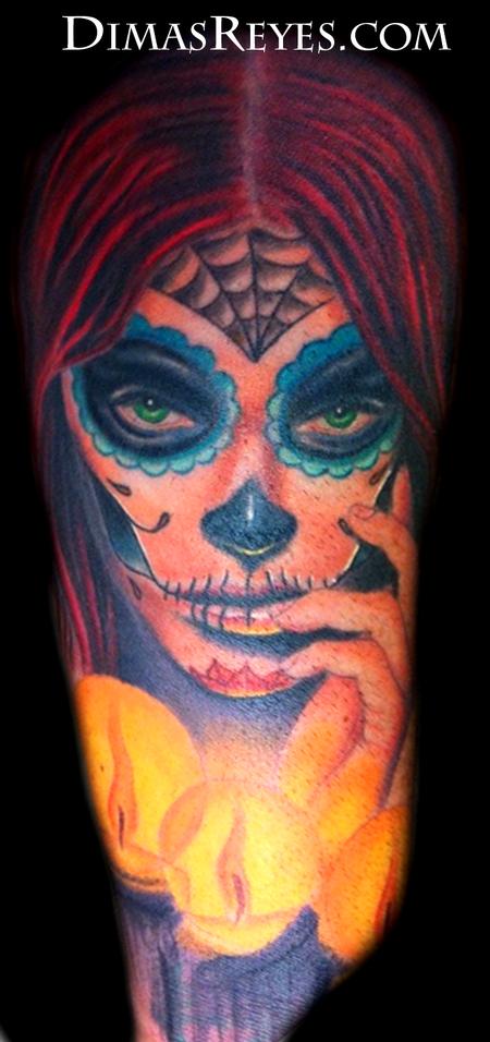 Dimas Reyes - Color Day of the Dead Girl