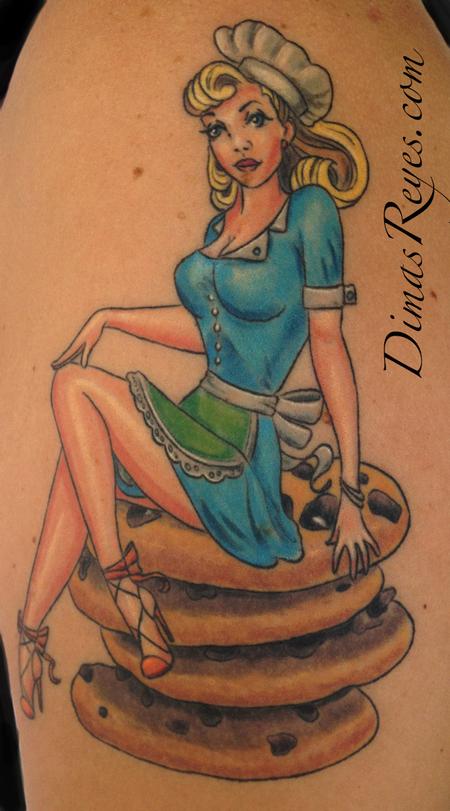 Dimas Reyes - Color Pinup with Cookies