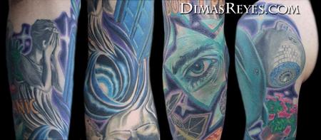 Dimas Reyes - Color Science Fiction Sleeve Details