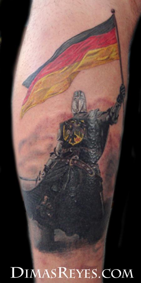 Dimas Reyes - Realistic Knight Tattoo