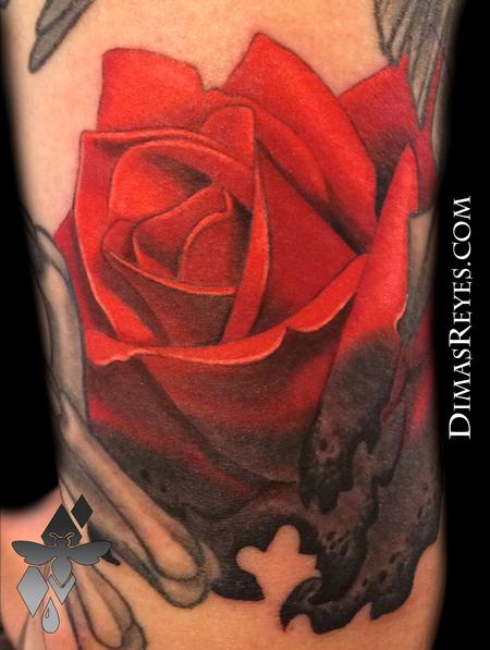 Dimas Reyes - Burning Rose Tattoo