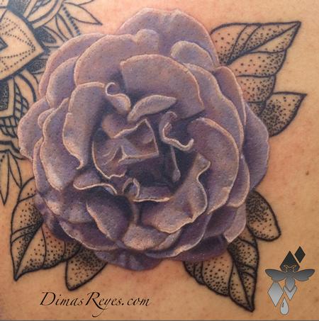 Dimas Reyes - Realistic Flower Tattoo