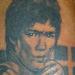 Tattoos - Black and Grey Bruce Lee Portrait - 68144