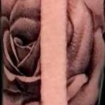 Tattoos - Black and Grey Realistic Roses and Cross tattoo - 142137