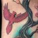 Tattoos - Color Cardinal Cherry Blossom Tree Memorial tattoo - 98296