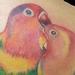 Tattoos - Color Lovebirds tattoo - 68145