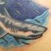 Tattoos - Color Realistic Shark Rework Tattoo - 61824