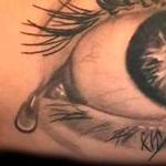 Tattoos - Black and Grey Realistic Eye tattoo - 138950