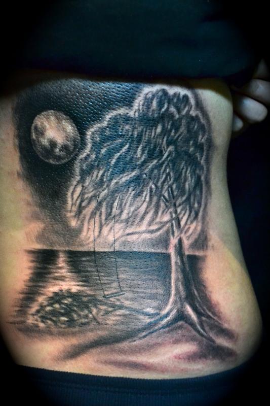 Willow tree tattoo by yi postyism  Tattoogridnet  Willow tree tattoos Tree  tattoo small Tree tattoo
