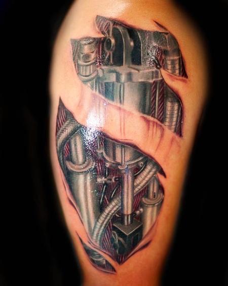 Ryan El Dugi Lewis - Rip Skin tear exposing biomechanical 