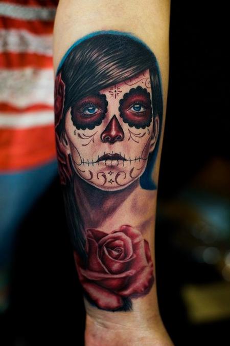 Ryan El Dugi Lewis - 3 Roses Day of the Dead Girl