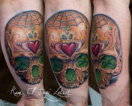 Tattoos - Irish Sugar Skull - 87596