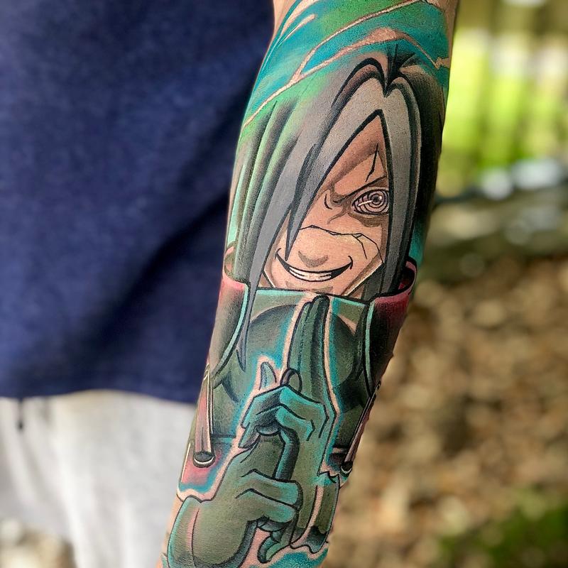 Madara Uchiha cover up by Mike W. at Pair A Dice Tattoo in Tilton, New  Hampshire : r/tattoos