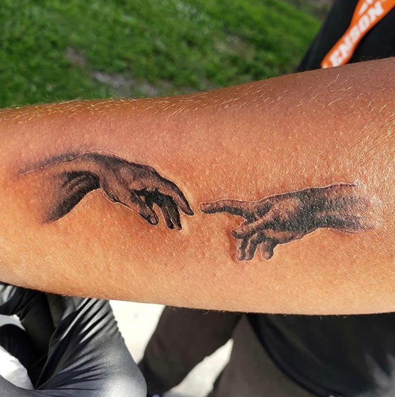 Creation of Adam by Victor Alvarez: TattooNOW